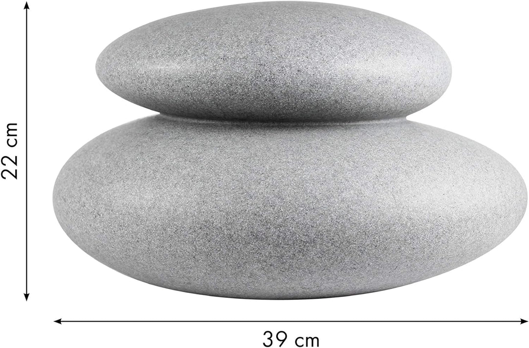 8 seasons design | Shining Stone Lampe E27, Polyethylen Stone Ø 39 cm LED Ø 39 cm Stone, LED Ø 39 cm