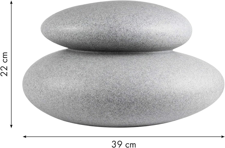 8 seasons design | Shining Stone Lampe E27, Polyethylen Stone Ø 39 cm LED Ø 39 cm Stone, LED Ø 39 cm