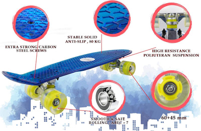 Airel Skateboard | Skateboard LED | LED - Räder Skateboard | WeSkate | Skate Caster Board | Skateboa