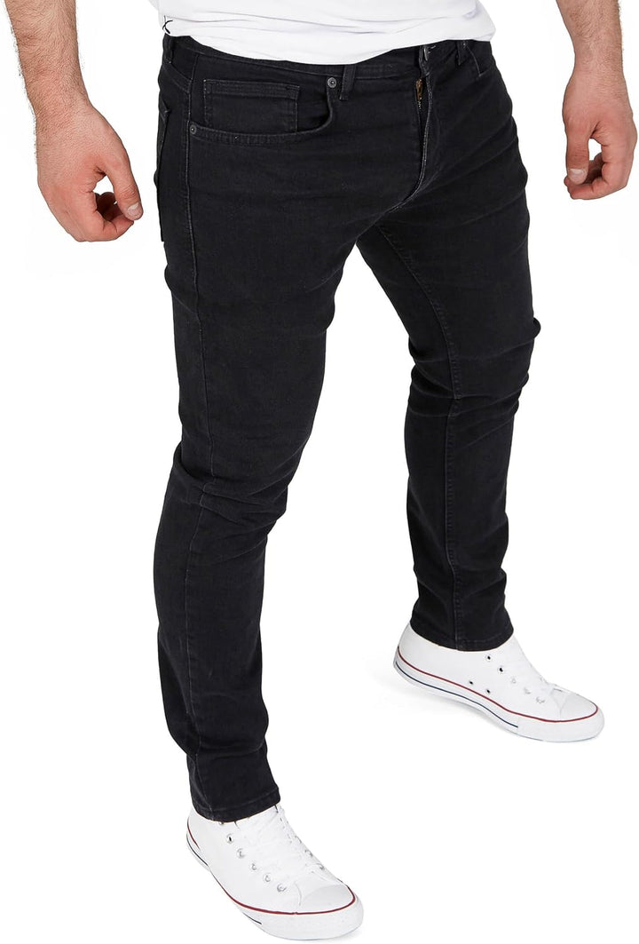 WOTEGA Herren Jeans Alistar Slim Fit 31W / 30L Schwarz (Black Meteorite 2r194008), 31W / 30L Schwarz