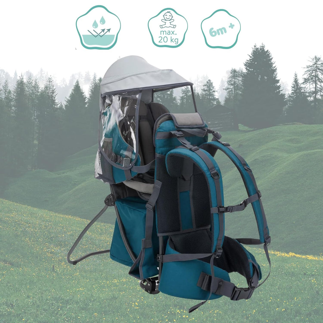 Fillikid Rückentrage Explorer Elite Exklusiv | Kindertrage für Wandern & Reise | Babytragerucksack m