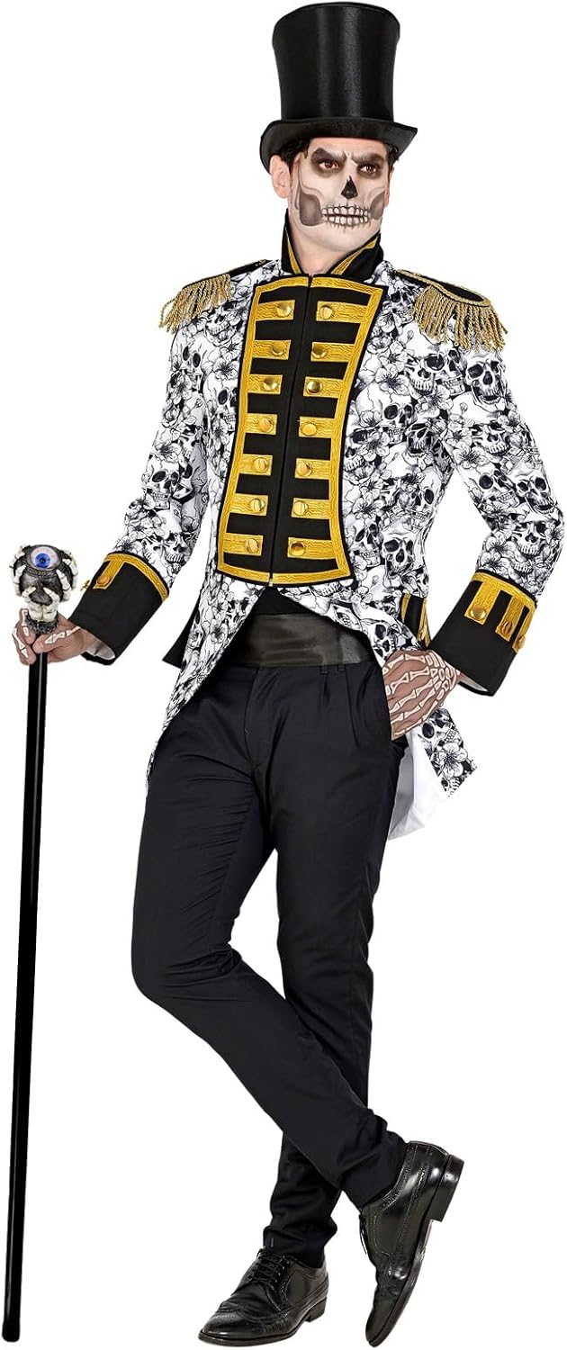 MIMIKRY Gehstock Skeletthand mit Wackelauge zerlegbar Wahrsager Steampunk Fantasy Magier Vampir Hall