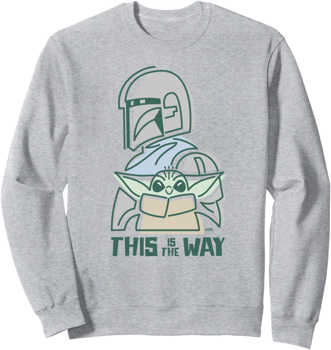 Star Wars The Mandalorian and Grogu This is the Way Cute Sweatshirt