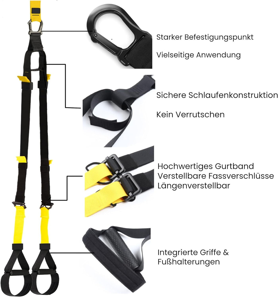 Klimmzugstange zum Einhängen– Multifunktionale Reckstange, die ohne Bohren und Schrauben im Türrahme
