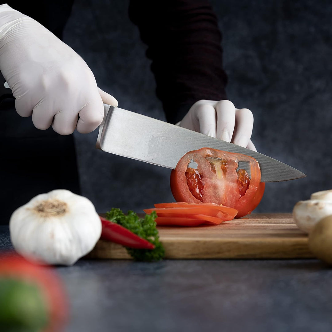 HEISO Kochmesser - handgeschmiedet in Solingen - rostfreie 21cm Klinge - Chefmesser mit extremer Sch