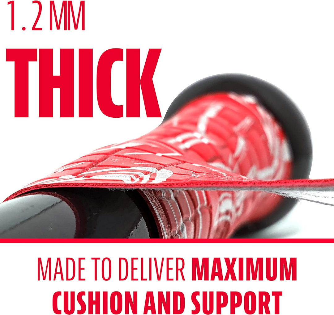 Franklin Sports Gator Grip Schläger-Griffband chrom-rot, chrom-rot