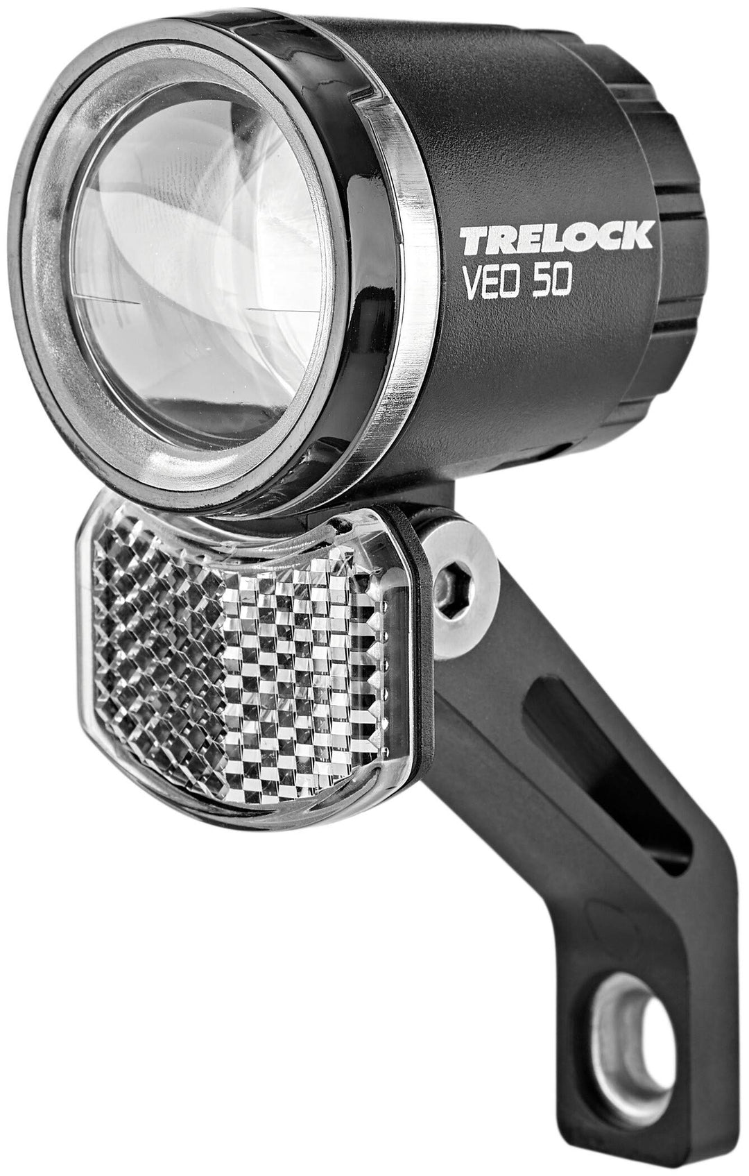 Trelock Unisex – Erwachsene LED-Scheinwerfer Bike-i Veo 50, Schwarz, Unisize
