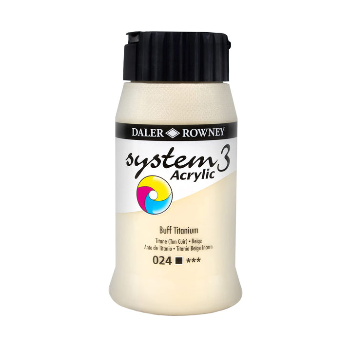 System3 500 ml Buff-Titan Acrylfarbe