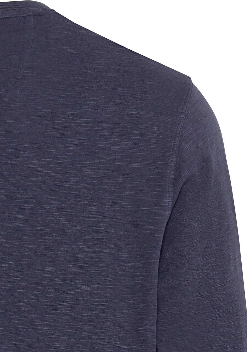 camel active Herren Langarm Henleyshirt aus Reiner Baumwolle L Dunkelblau, L Dunkelblau