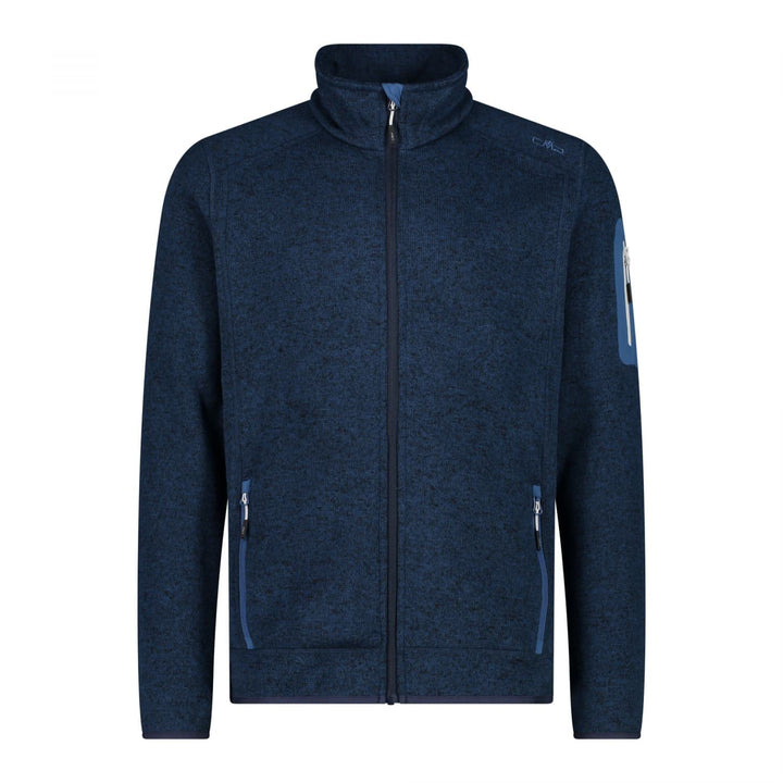 CMP Herren Knit tech mélange Fleece Jacket Fleecejacke 58 Tintenstein, 58 Tintenstein