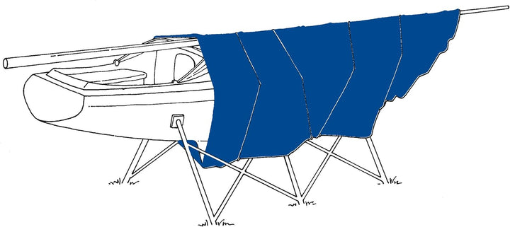 SEILFLECHTER - Bootsplane wasserdicht, 8x12m, weiss, 250 g/qm, UV-beständig, Abdeckplane mit Ösen, G