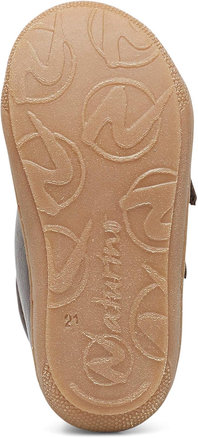 NATURINO Lauflernschuhe aus Nappaleder mit Wollfutter, Dunkelbraun