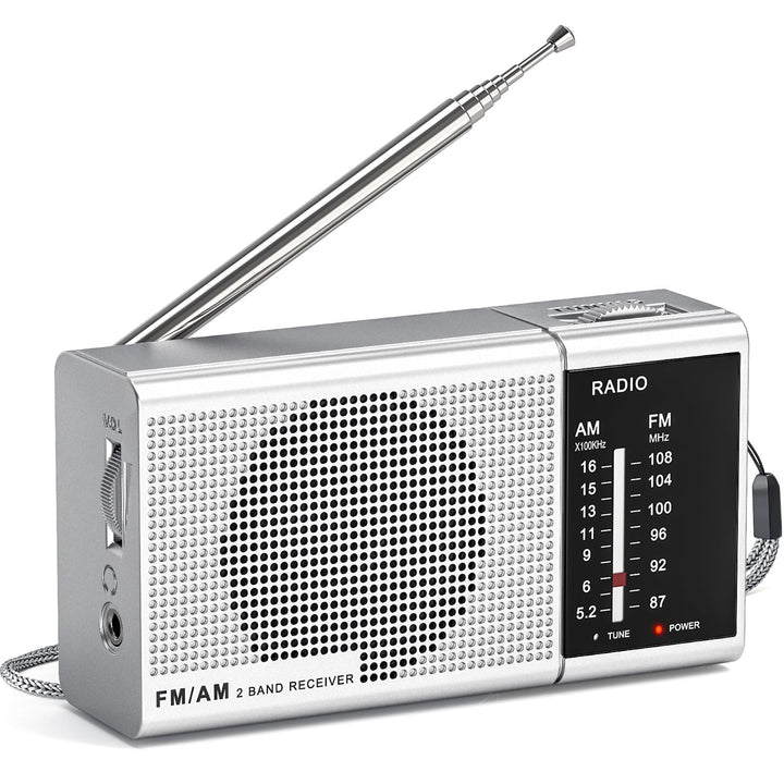 Tendak Klein Radio Batteriebetrieben AM FM, Transistorradio Tragbares Radio mit Grossartiger Empfang