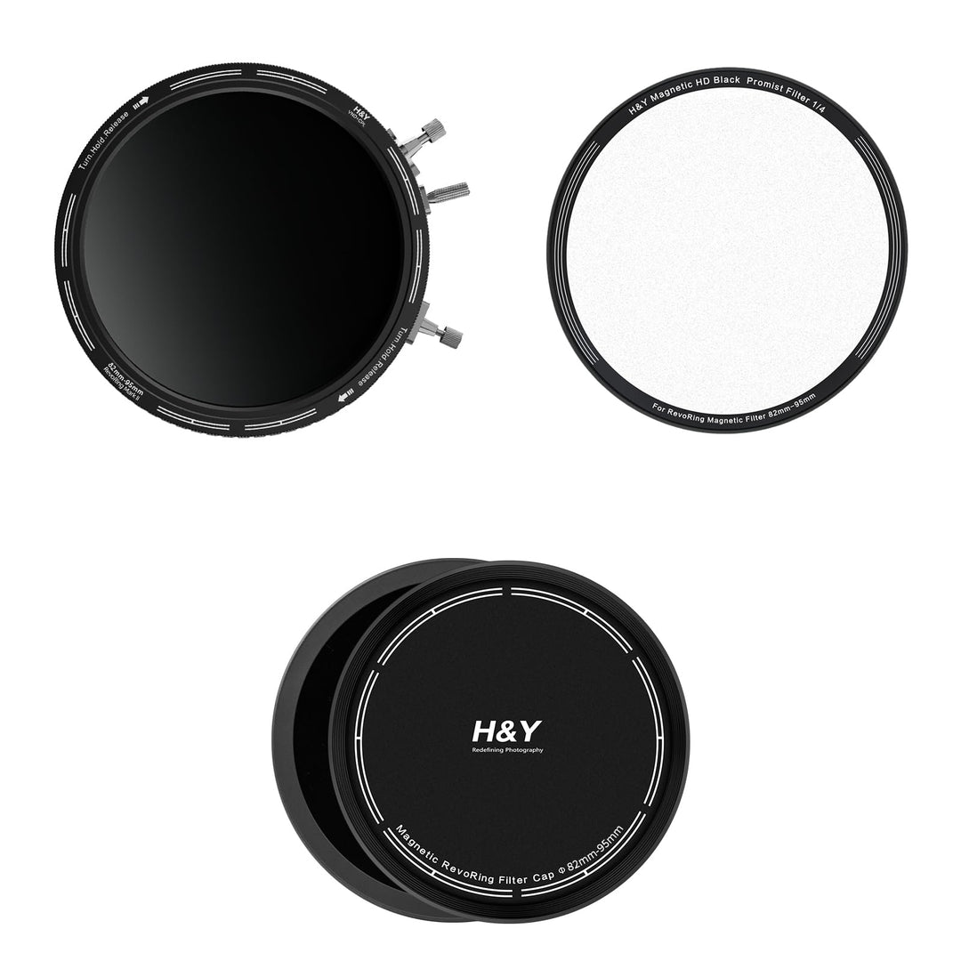 H&Y Cinematic Portrait Kit RevoRing Mark II 82-95mm VND (ND3-1000) Neutraldichtefilter & CPL Zirkula