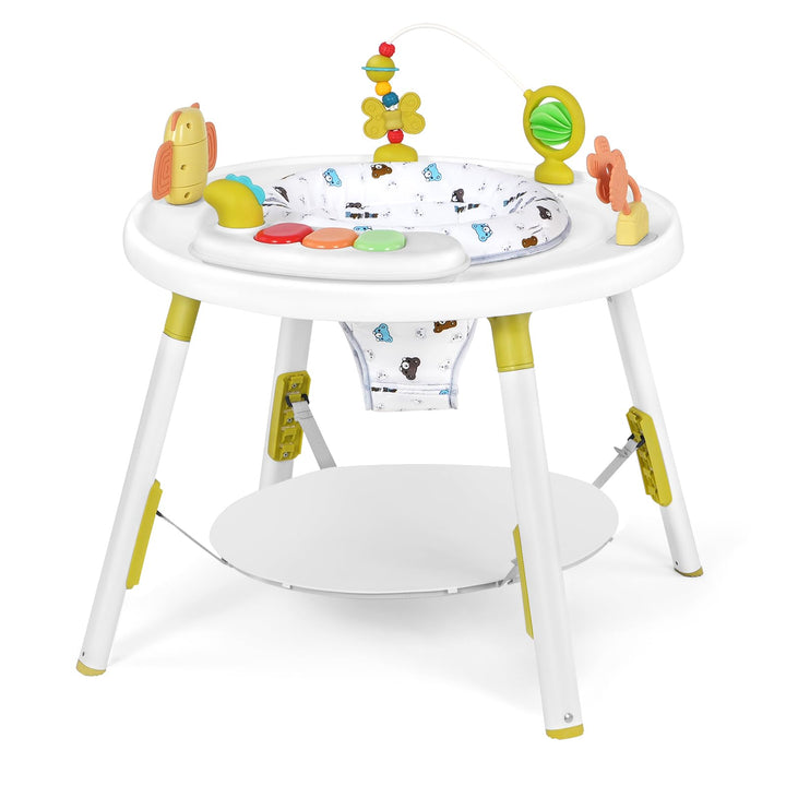 UBRAVOO Baby-Aktivitätszentrum, 3-in-1 Baby Lauflernhilfe mit abnehmbaren Spielzeugen und 360° Drehb