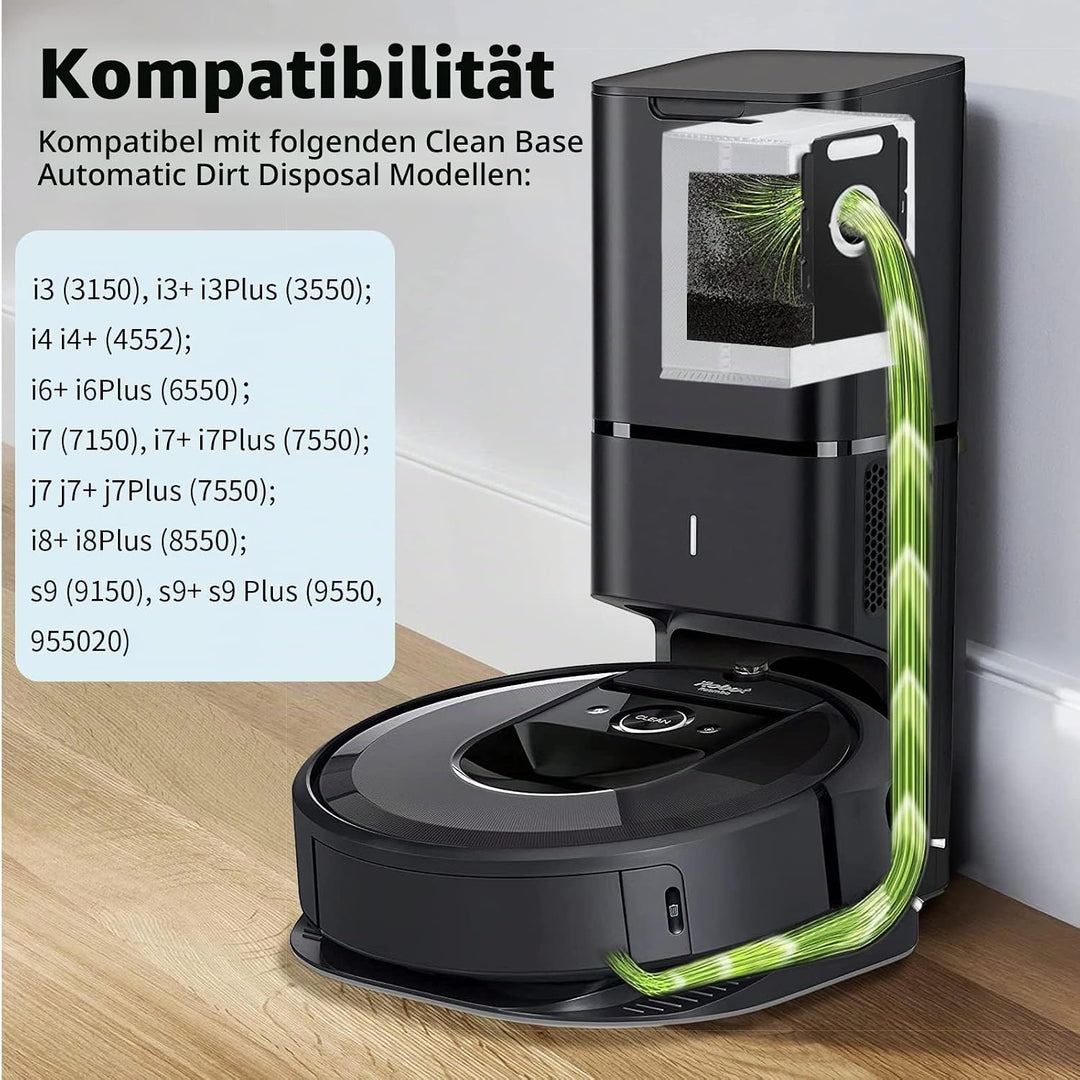 Wiederverwendbare Staubsaugerbeutel für allen iRobot Roomba i &amp; s &amp; j Serie Clean Base i1 i1+ i3 i3+