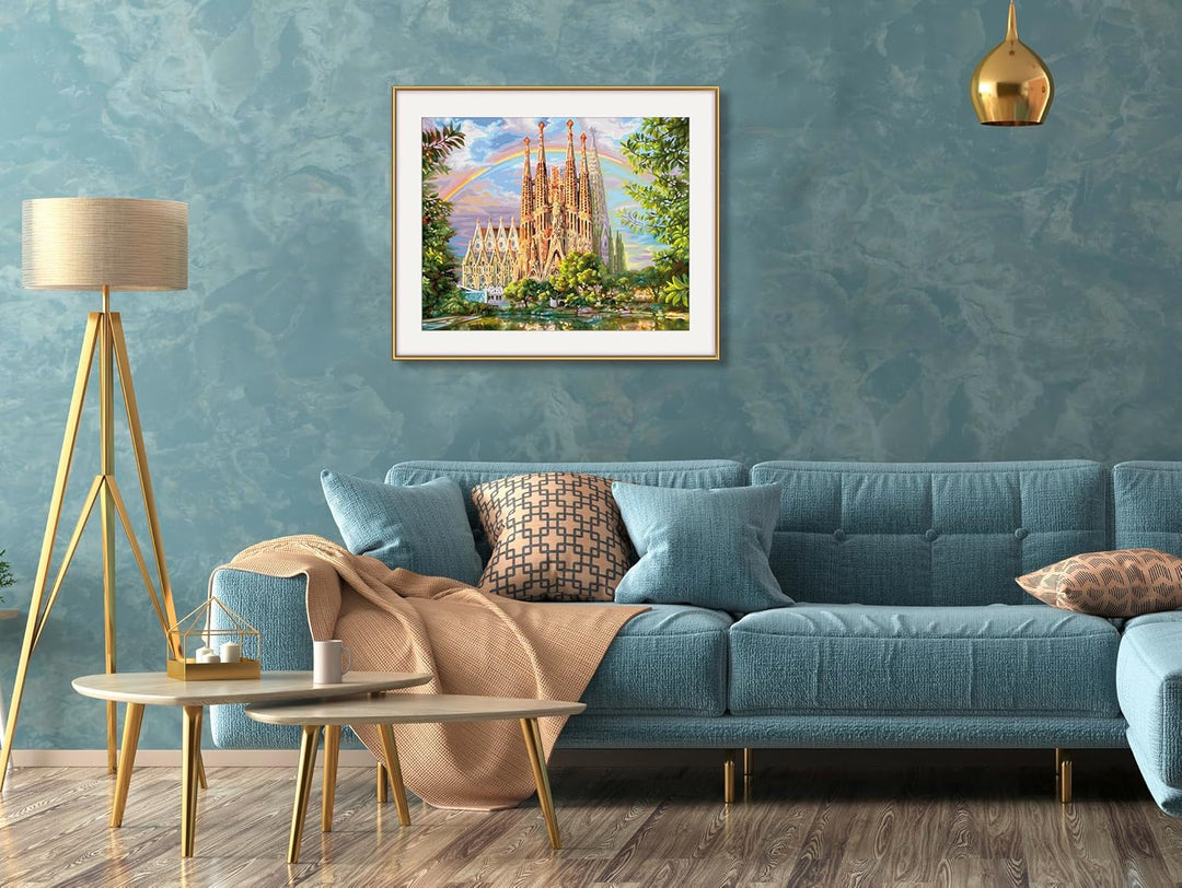 Schipper 609130914 Malen nach Zahlen – Sagrada Familia - Bilder malen für Erwachsene, inklusive Pins