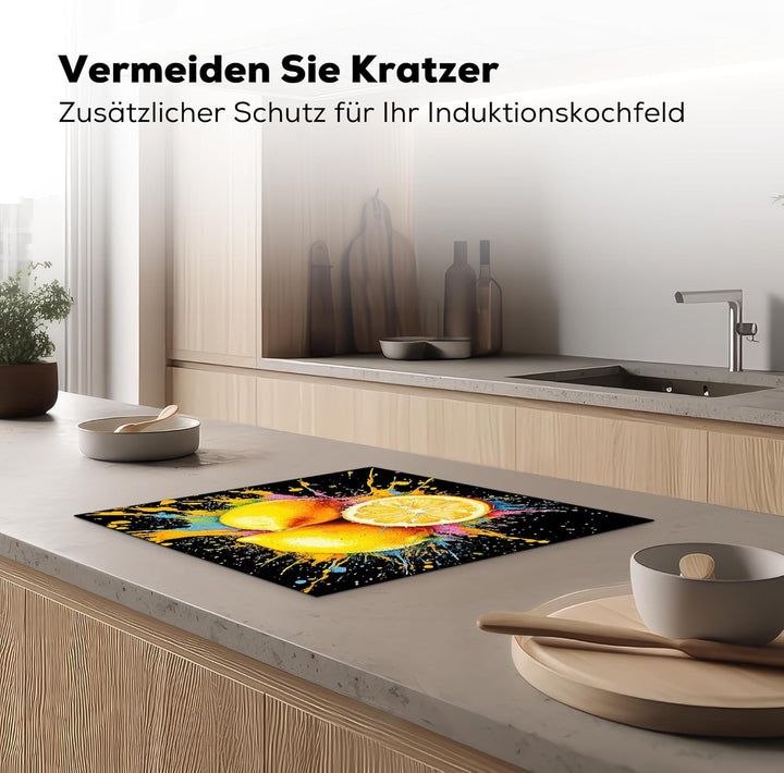 Herdabdeckplatte 59x52 cm Einteilig Induktionsmatte Küche Abdeckung Ceranfeld Herd Abdeckplatte Deko