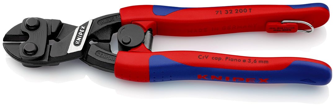 Knipex CoBolt® Kompakt-Bolzenschneider schwarz atramentiert, mit schlanken Mehrkomponenten-Hüllen, m