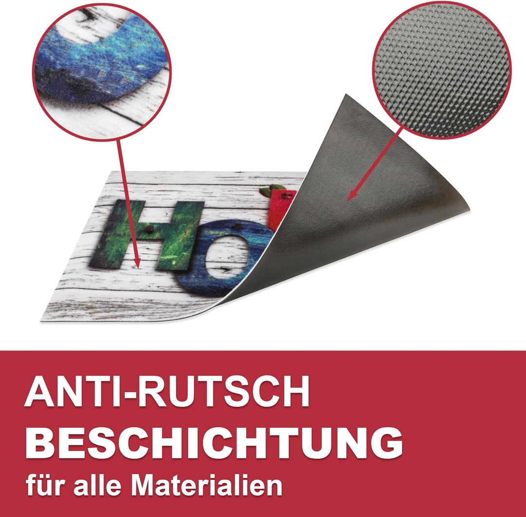 Fussmatte in vielen Schmutzfangmatte ist für Innen- & Aussenbereich geeignet | Fussabtreter saugt si