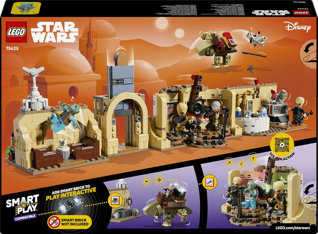 LEGO Star Wars 75425 SMART Play: Mos Eisley Cantina - Kompatibles Interaktives Spielzeug inkl. 3 SMA
