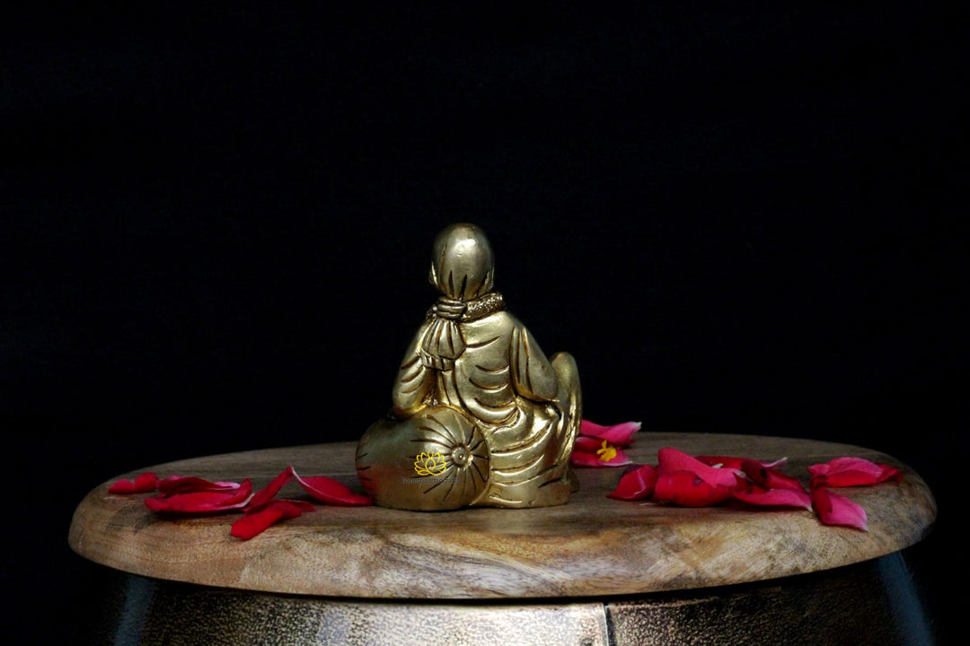 SHIVAJI ARTS Lakshmi Ganesha Saraswati Statuen aus Messing, 20,3 cm, grosses Messing, Laxmi Ganesh S