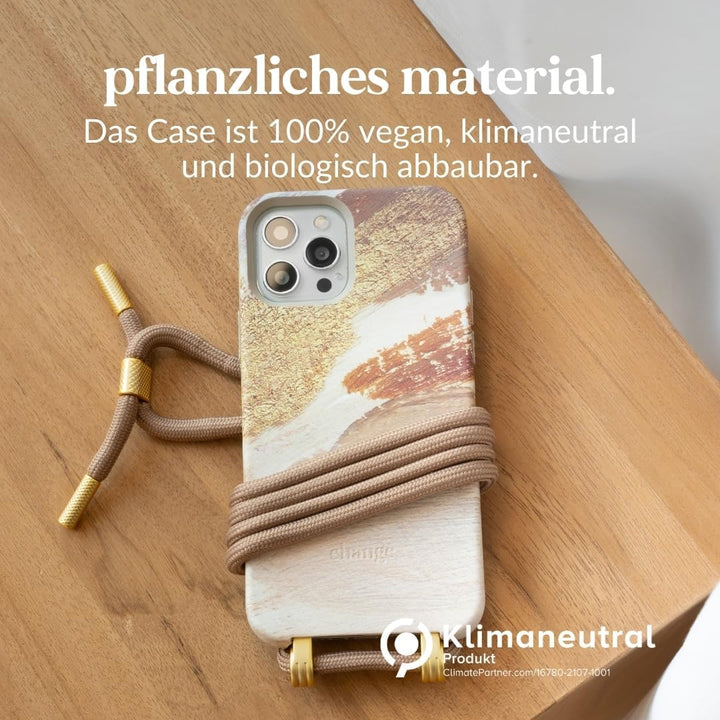 Woodcessories - Change Case, Nachhaltige Handykette abnehmbar kompatibel mit iPhone 14 Pro Hülle mit