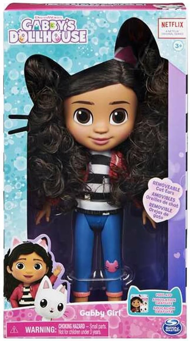 DREAMWORKS GABBY'S DOLLHOUSE - 20cm grosse Gabby Girl Puppe, geeignet für Kinder ab 3 Jahren, Gabby