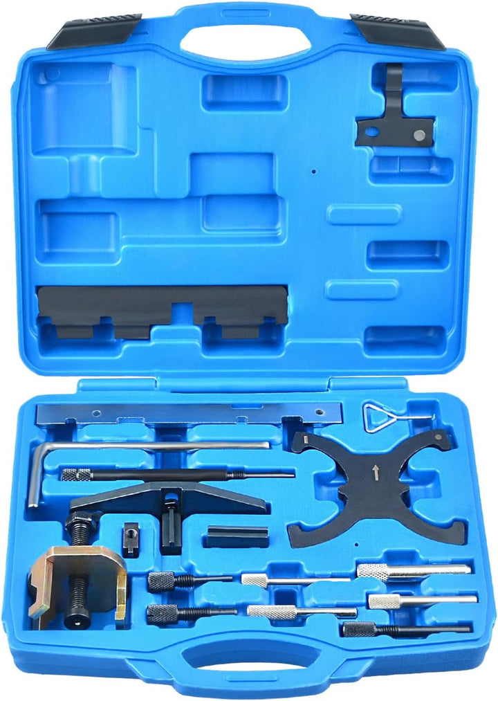 Motornockenwellen-Einstellwerkzeugsatz, Schwungrad-Arretierwerkzeug, kompatibel mit Ford Fiesta Focu