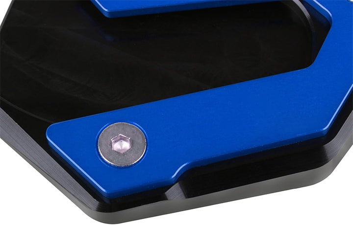 Side Stand Enlarge, Kickstand Extension Pad Side Stand Enlarger für MT-09 2013-2021 (Blau), Blau