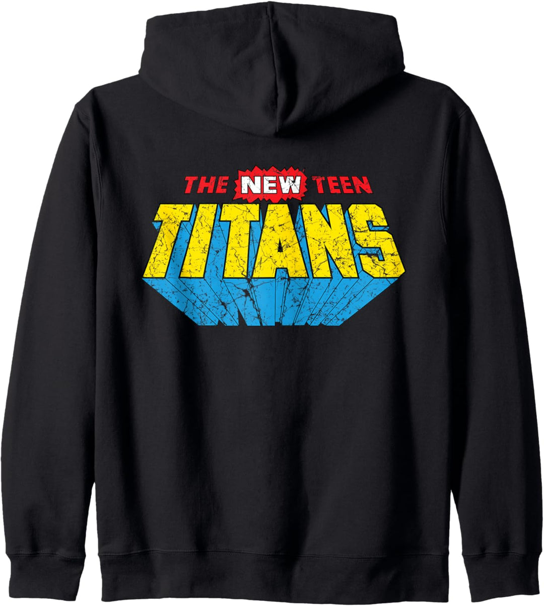 Das Logo der DC Teen Titans ist neu in Distressed Kapuzenjacke