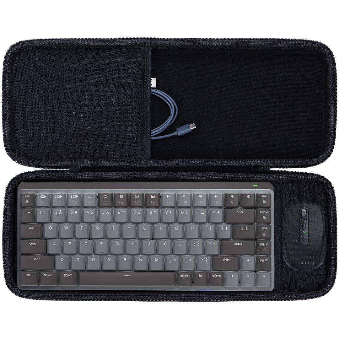 Hart Reise Schutz Hülle Etui Tasche für Logitech MX Mechanische Mini Tastatur MX Anywhere 3S Compact