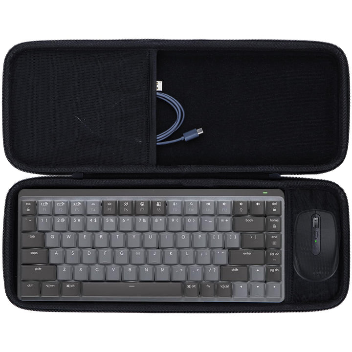 Hart Reise Schutz Hülle Etui Tasche für Logitech MX Mechanische Mini Tastatur MX Anywhere 3S Compact