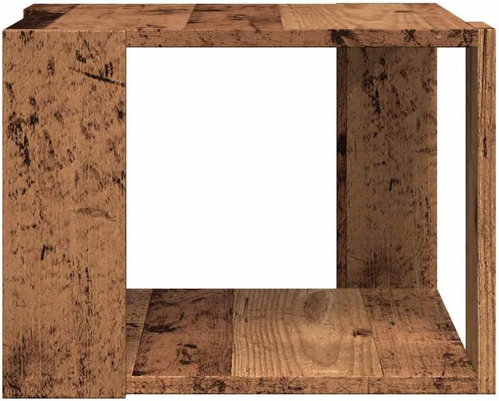 vidaXL Couchtisch Altholz-Optik 40x40x30 cm Holzwerkstoff, Beistelltisch, Wohnzimmertisch, Akzenttis