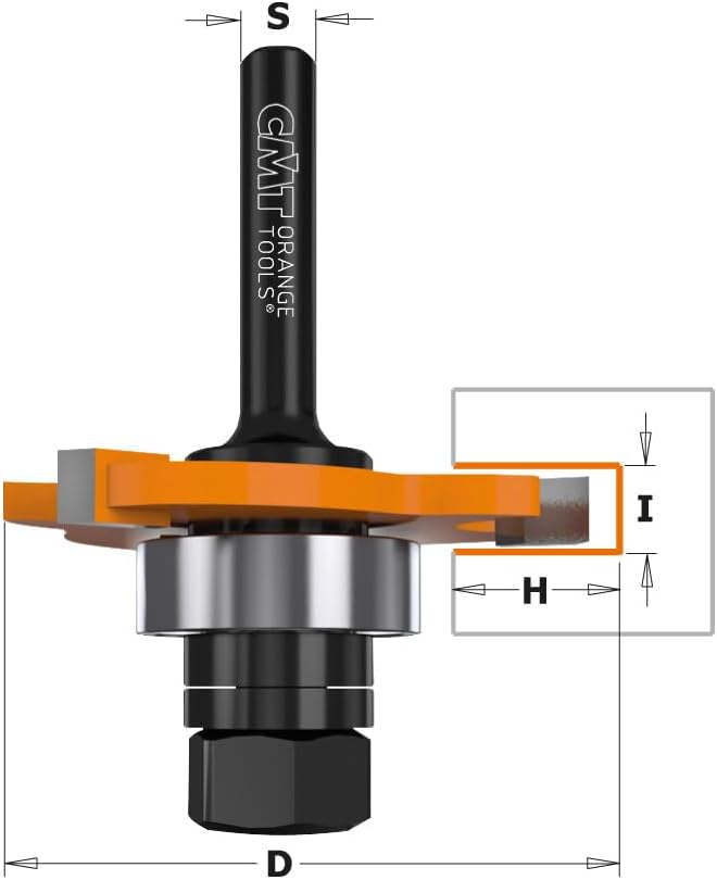 CMT ORANGE TOOLS 722.320.11A - SCHLITZFRÄSER M/ANLAUFLAGER S=6 D=47.6X2