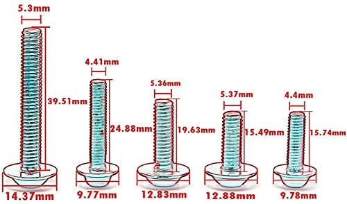 Motorrad-Verkleidungsschrauben-Set, Aluminium, universal, Motorrad-Windschutzscheiben-Befestigungssc