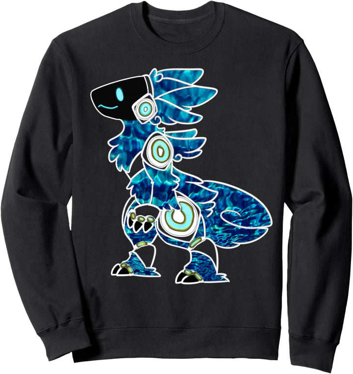 Protogen Furry Fursona Pelzanzug, Meeresblau Sweatshirt