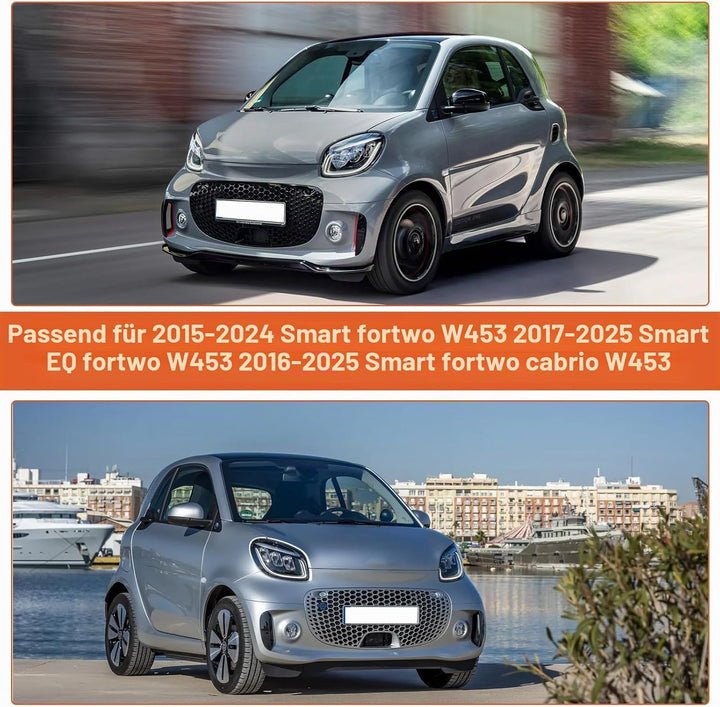 wasserdichte Autoabdeckung, kompatibel mit Smart Fortwo W453 2015–2024, 6 Schichten, Outdoor-Vollgar