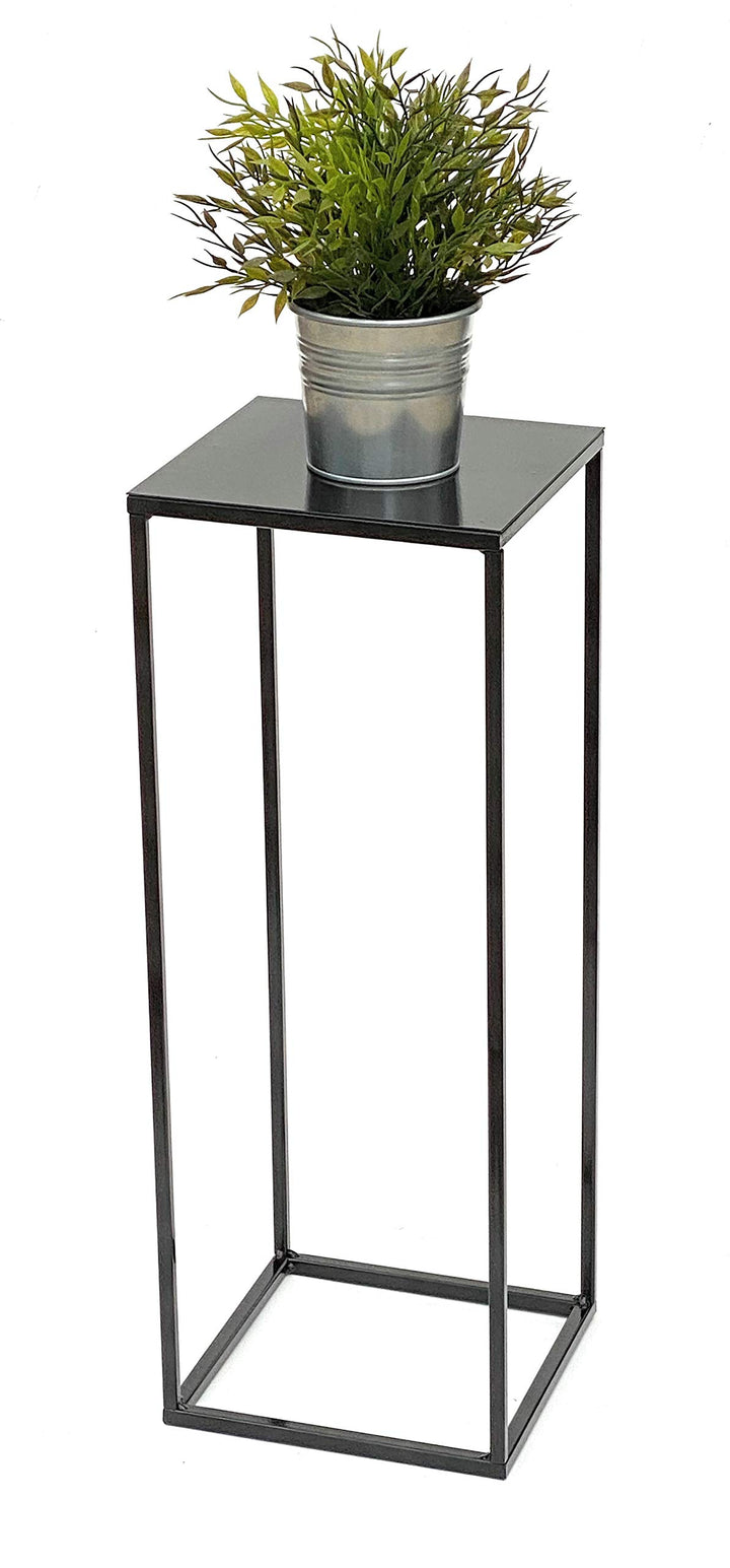 DanDiBo Blumenhocker Metall Schwarz Eckig Höhe 62,5 cm Beistelltisch Blumenständer 434 Blumensäule M