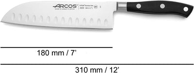 Arcos 233500 Serie Riviera - Santoku Messer MesserAsiatischerArt-KlingeausNitrumgeschmiedetemEdelsta