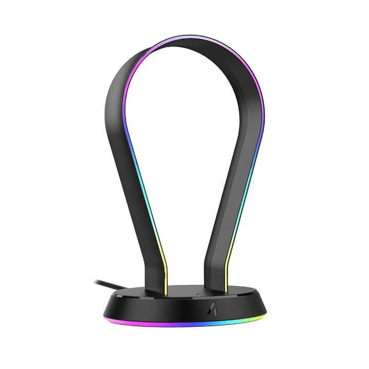 Stealth LED Light Up Gaming Headset Ständer in Schwarz für PS4, PS5, Xbox, Switch und PC - USB-betri