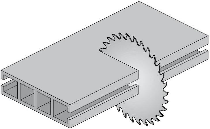 Cmt 226.060.10 Industrie Dry Cut Stahl Sägeblatt, 25,4 x 60 Zähne 8 ° FWF Schleifen mit 5/8 Zoll Boh