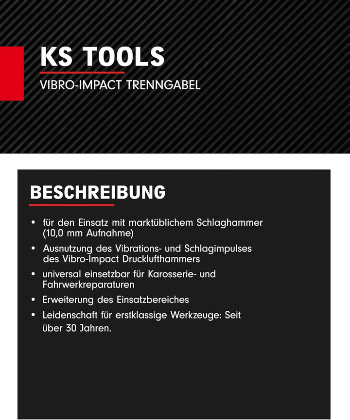 KS Tools 515.3968 Vibro-Power Trenngabel 24mm 24 mm, 24 mm