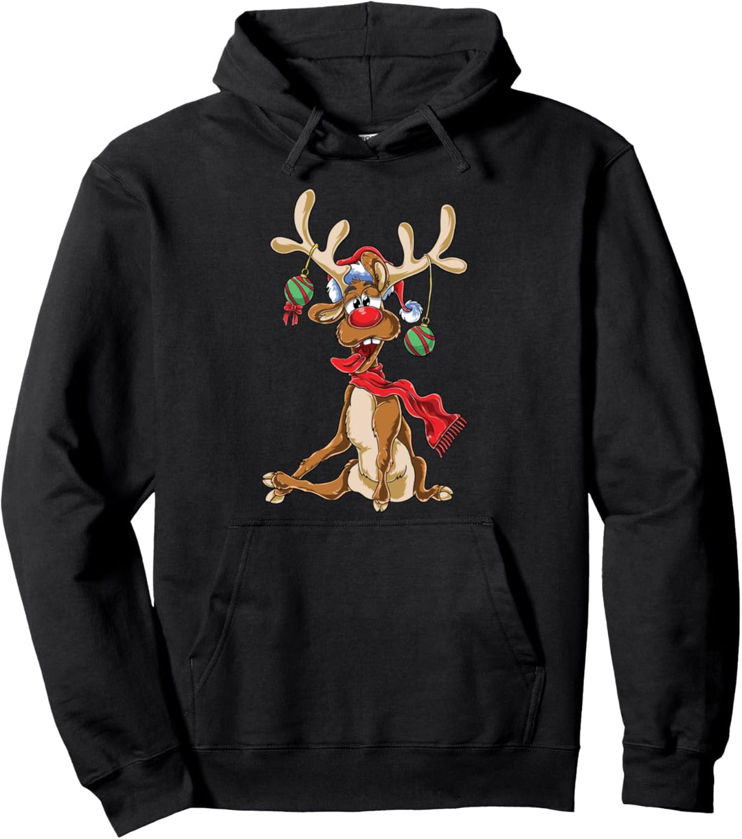 Lustiges Rentier Weihnachten - Christmas Geweih Pullover Hoodie