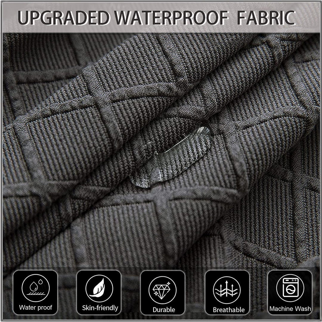 SHENGYIJING 1/2/4/6 PCS Diamond Lattice FStretch wasserdichte XL Stuhlhussen für Esszimmer, Spandex