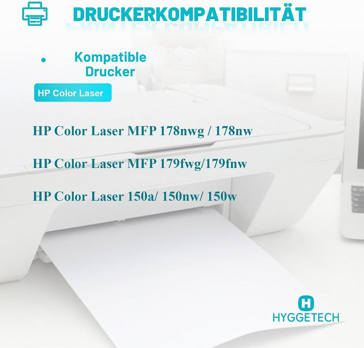 Hyggetech 117A Kompatible HP 117A Set Toner für Color Laser MFP 179fwg Color Laser MFP 178nwg Color
