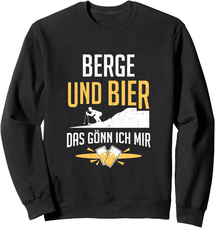 Lustig Ski Fahren Skifahrer Berge Und Bier Das Gönn Ich Mir Sweatshirt