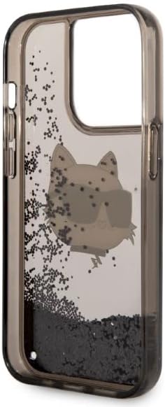 KARL LAGERFELD KLHCP14XLNCHCK Hülle für iPhone 14 Pro Max 6,7" Schwarz hardcase
