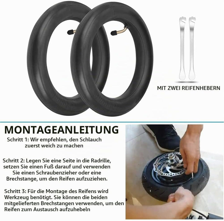 12 Zoll Kinderwagen Schlauch 12 1/2"x 2 1/4" Fahrradschlauch+ Montagehebeln, Innenschlauch Mit Winke