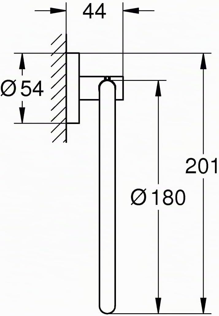 Grohe Essentials Handtuchring, supersteel, 1 Stück, 40365DC1, Supersteel